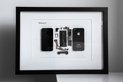 Iphone smontato con cornice - smontato,